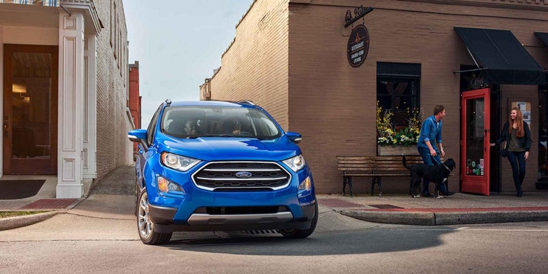 2019 Blue ford ecosport