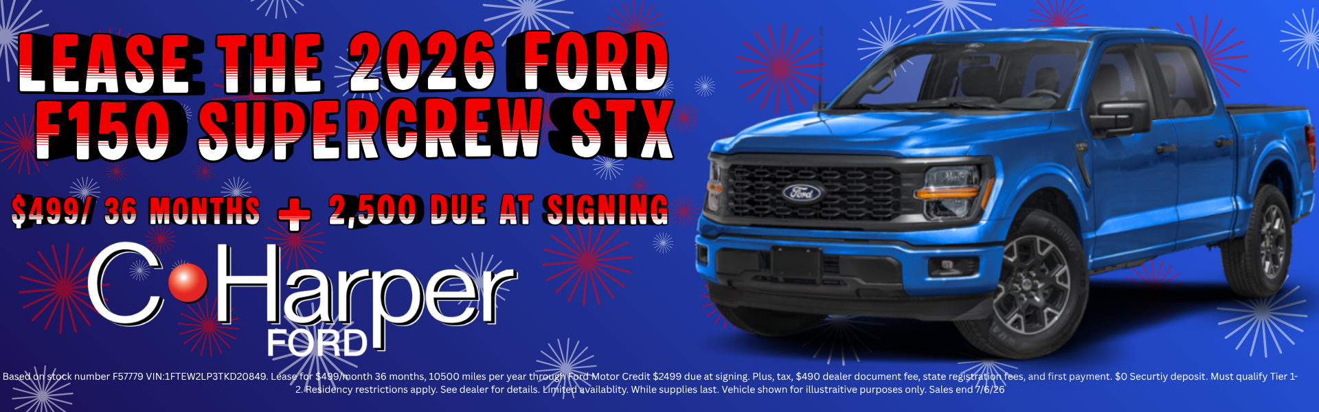 LEASE 2026 Ford F-150 STX