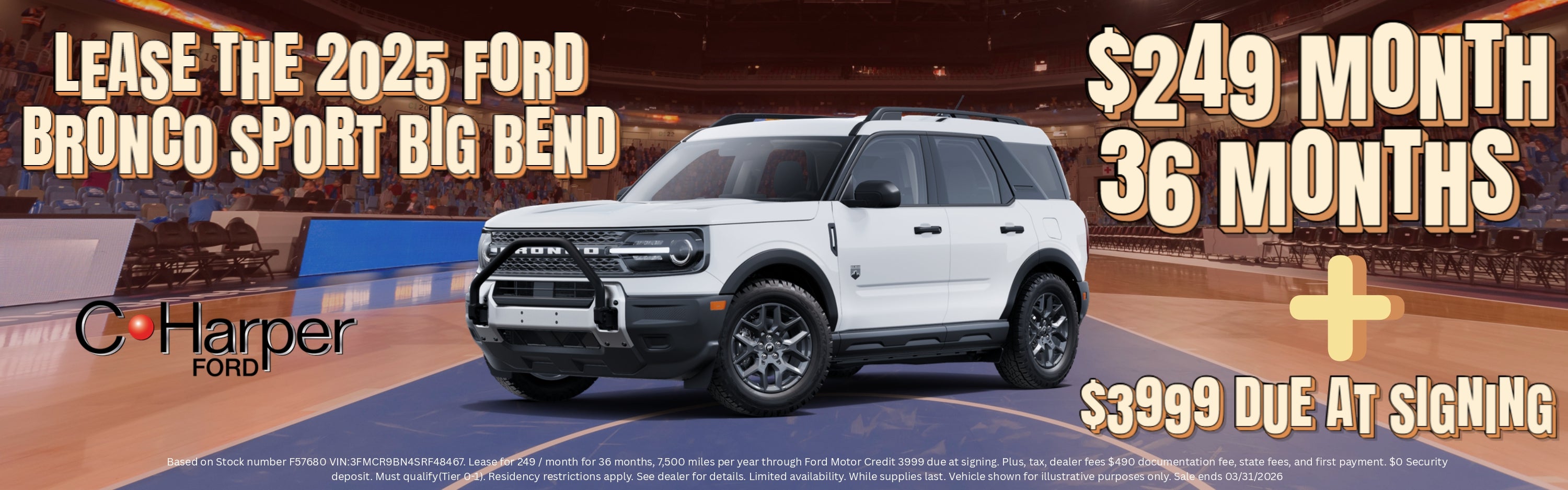 Lease the 2025 ford bronco sport big bend 